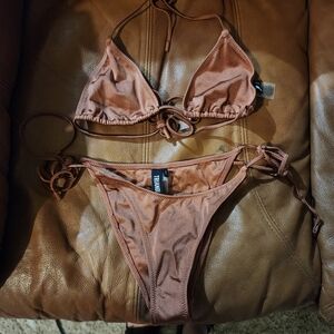 Bronze Color Bikini, Triangle Brand Size Small